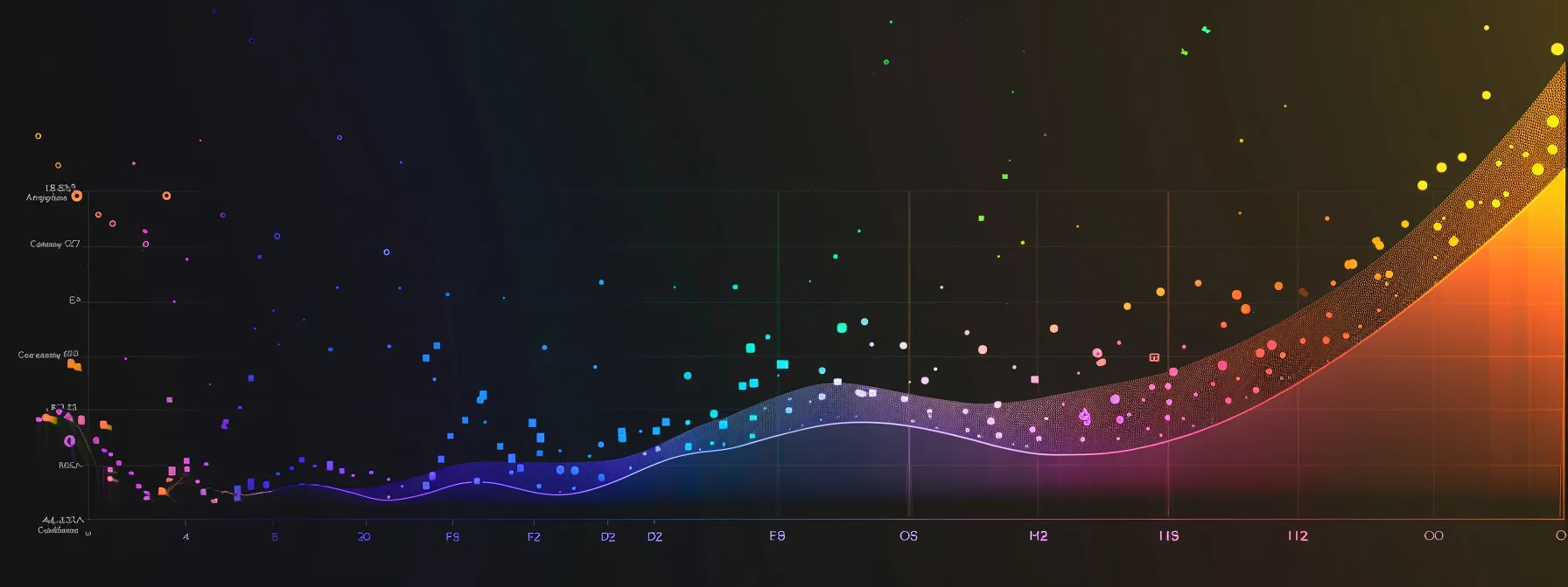 a colorful graph showing the evolution of name popularity over time, indicating cultural influences and gender-specific trends.