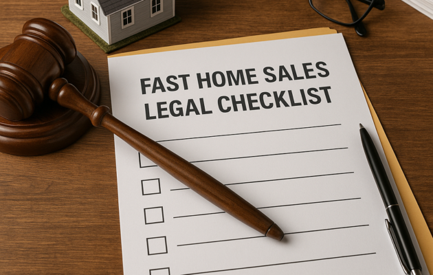 fast home sales legal checklist