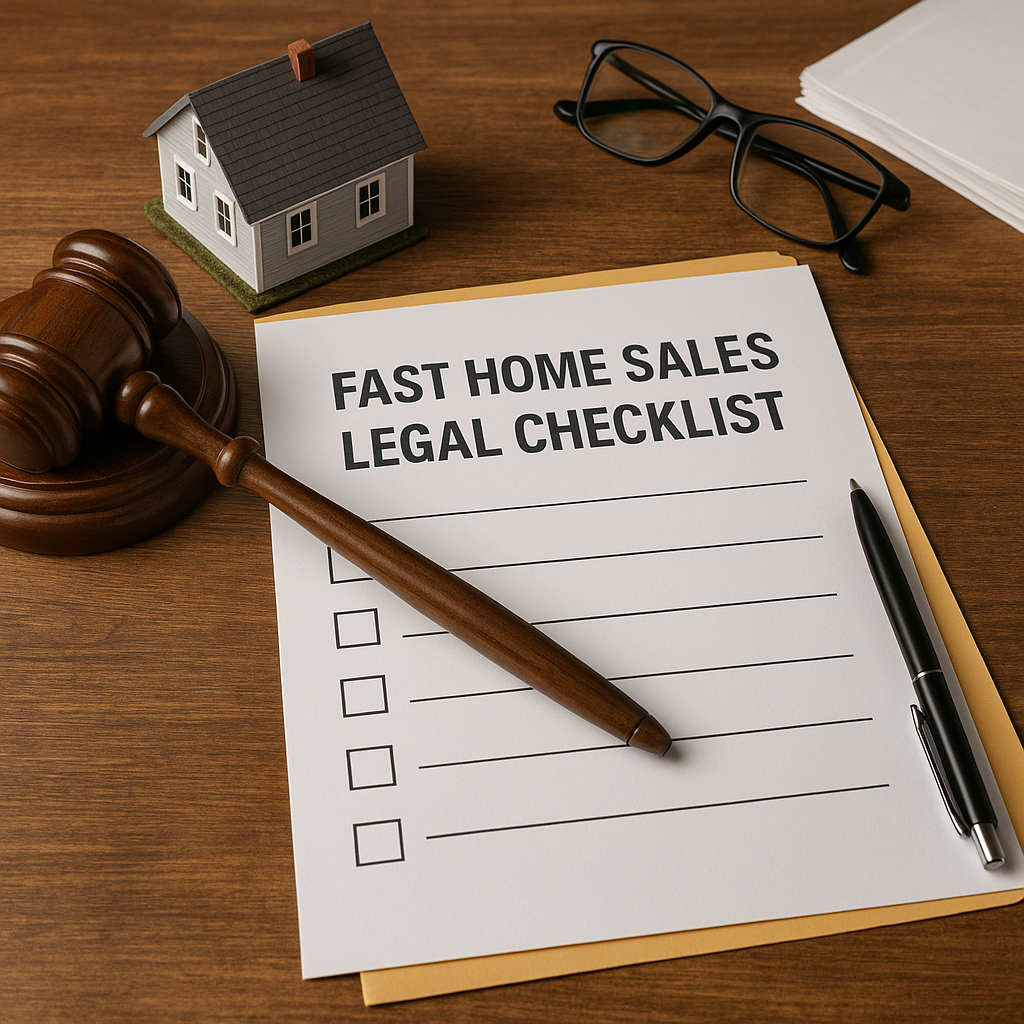 fast home sales legal checklist