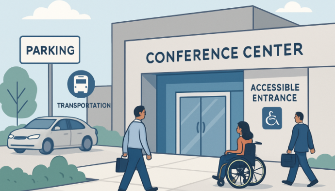 Corporate conference venue selection