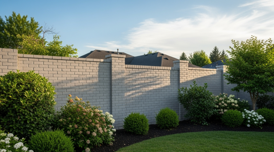 Rendered brick fences: Stunning Styles 2025