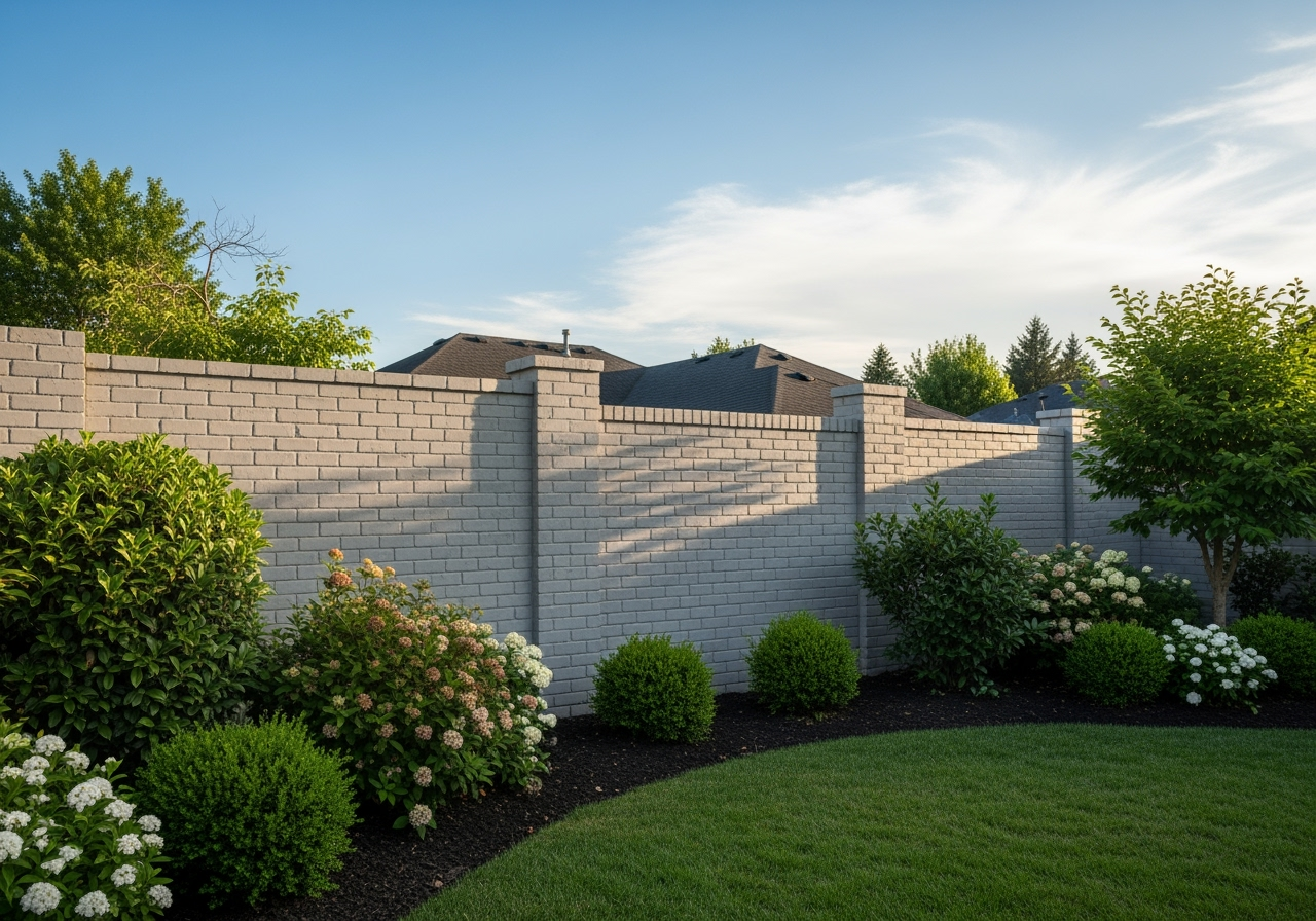 Rendered brick fences Stunning Styles 2025 — free download