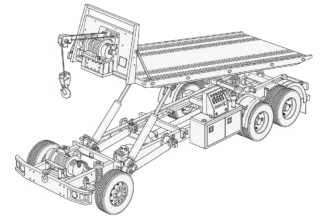 flatbed wrecker truck