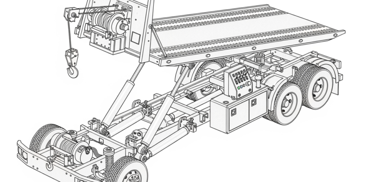 flatbed wrecker truck