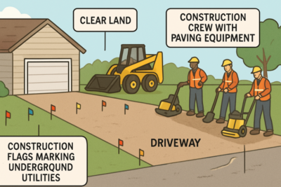 asphalt paving preparation
