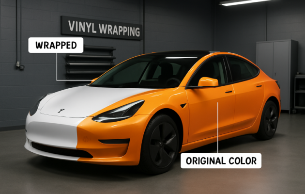 Custom Tesla wraps Florida