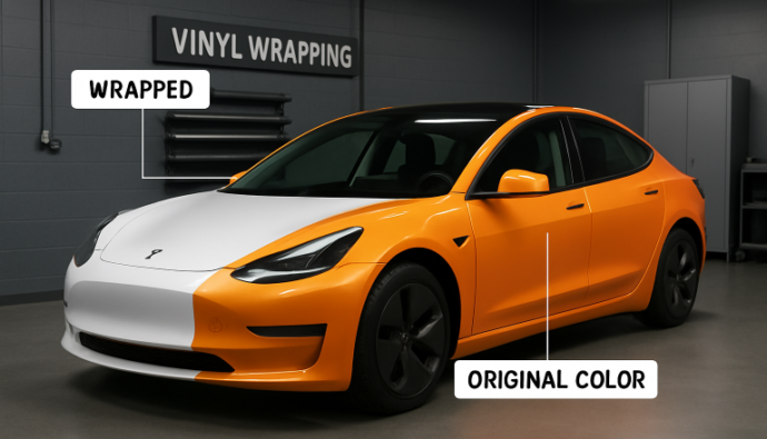 Custom Tesla wraps Florida
