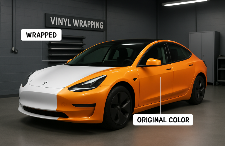 Custom Tesla wraps Florida