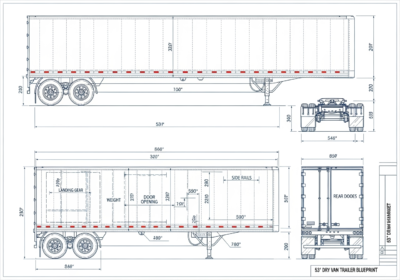 53 foot storage trailer rental
