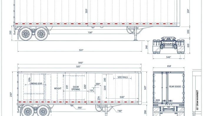 53 foot storage trailer rental