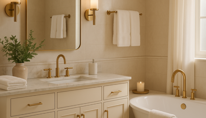 luxury bathroom makeover