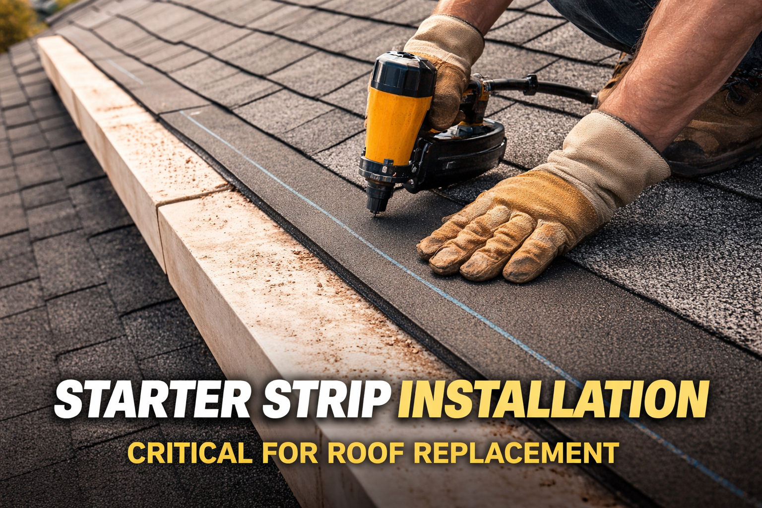 starter strip installation