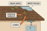 roof moss damage