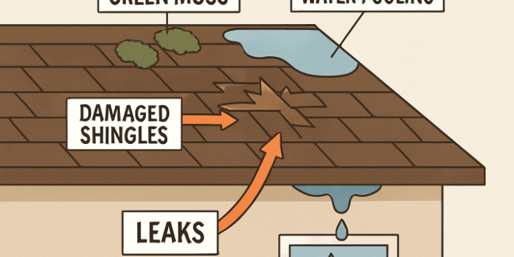 roof moss damage