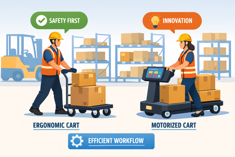 Material Handling Carts: Innovations Boosting Safety & Warehouse Efficiency