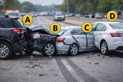 chain-reaction car accident